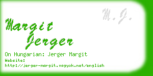 margit jerger business card